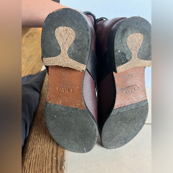 CHLOE Leather Moto Boot - Sz 7.5 - Picture 6 of 7